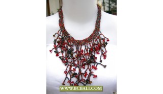 Mix Beads Chockers Casandra Necklaces Fashion